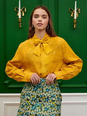 Penny Floral Shirt with Bow