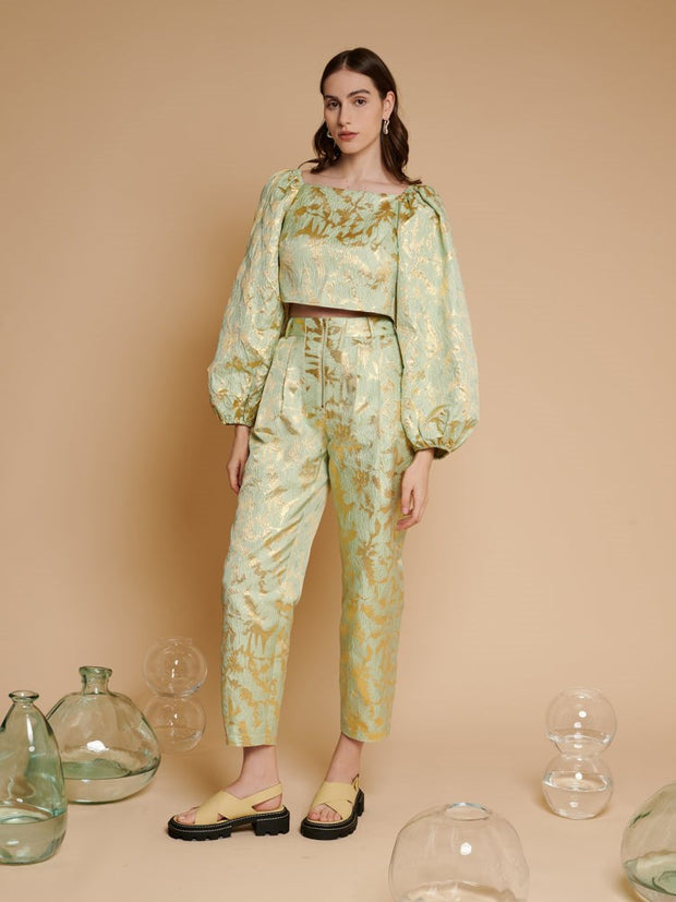 <b>Ghospell</b> Elin Jacquard Top