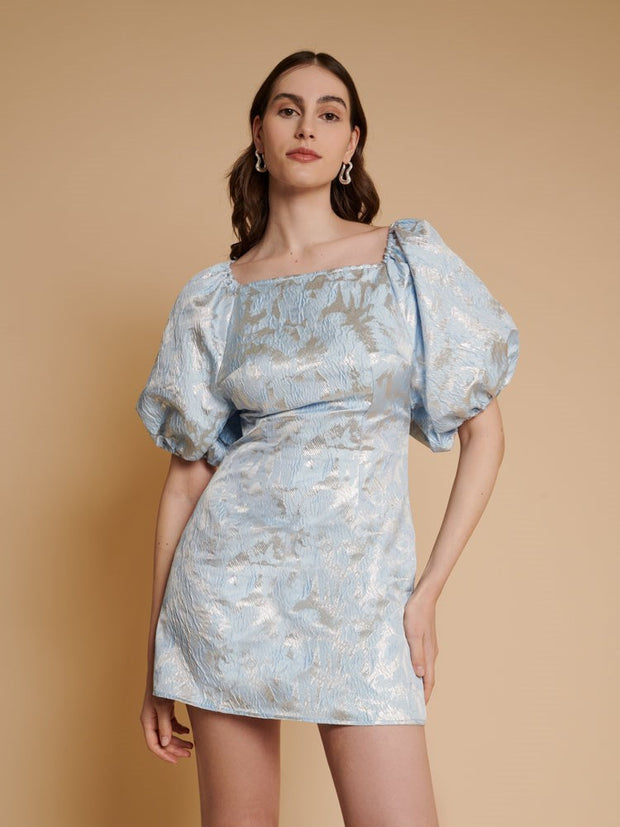 <b>Ghospell</b> Gia Jacquard Mini Dress