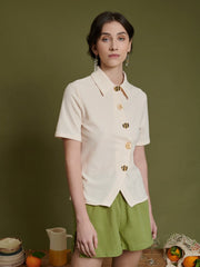 <b>Ghospell</b> Nyla Buttons Shirt
