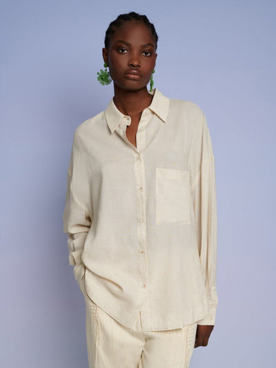 <b>Ghospell</b> Bay Oversized Shirt