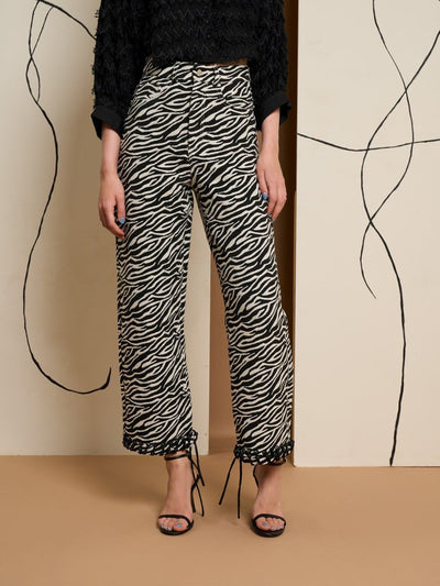 <b>Ghospell</b> Stevie Zebra Trousers