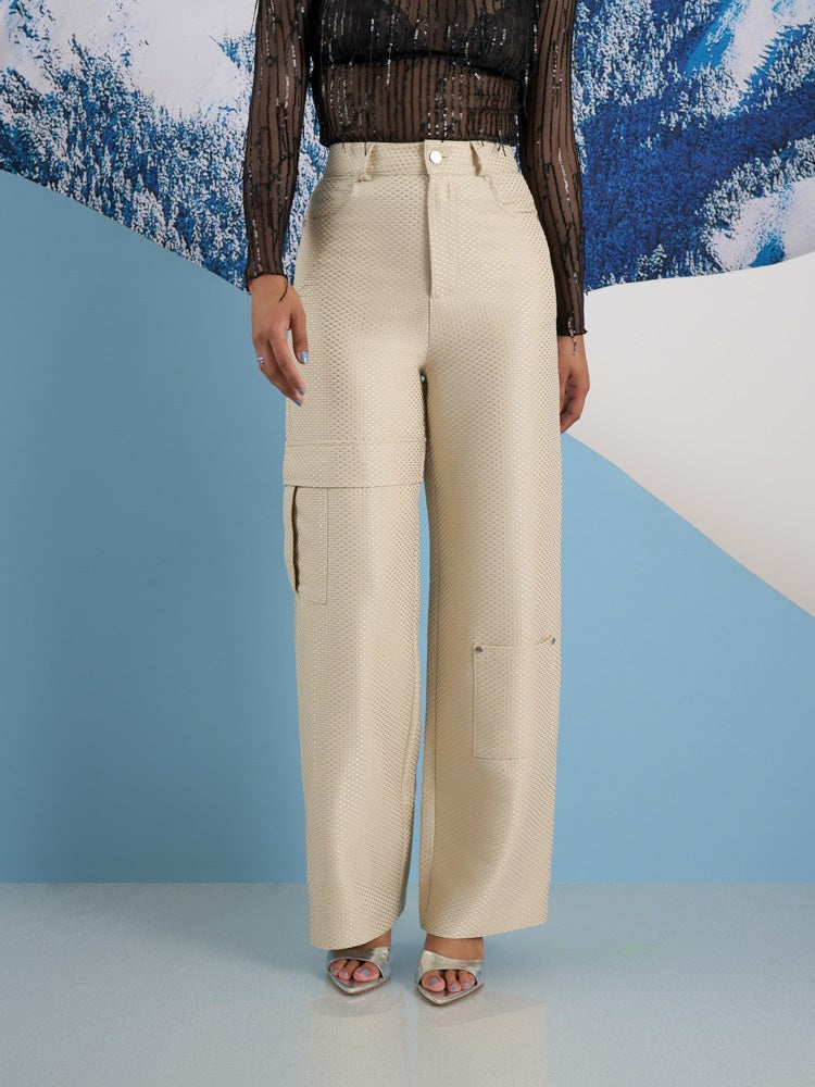 <b> < b> Suki Weave Cargo Trousers