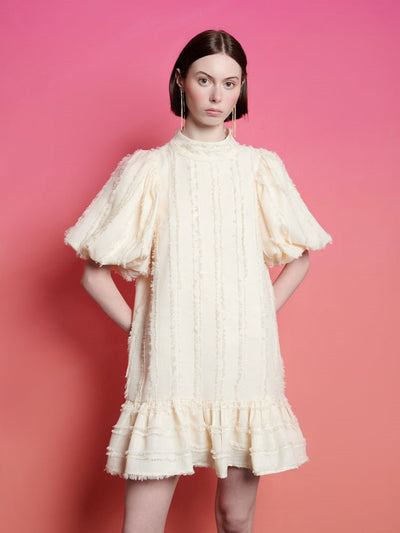 <b>Ghospell</b> Soleil Textured Mini Dress