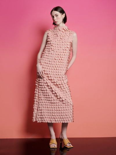 <b>Ghospell</b> Taytum Textured Midi Dress