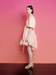<b>Ghospell</b> Paola Ruched Mini Dress