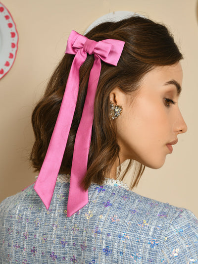 Lisse Long Hair Bow Clips