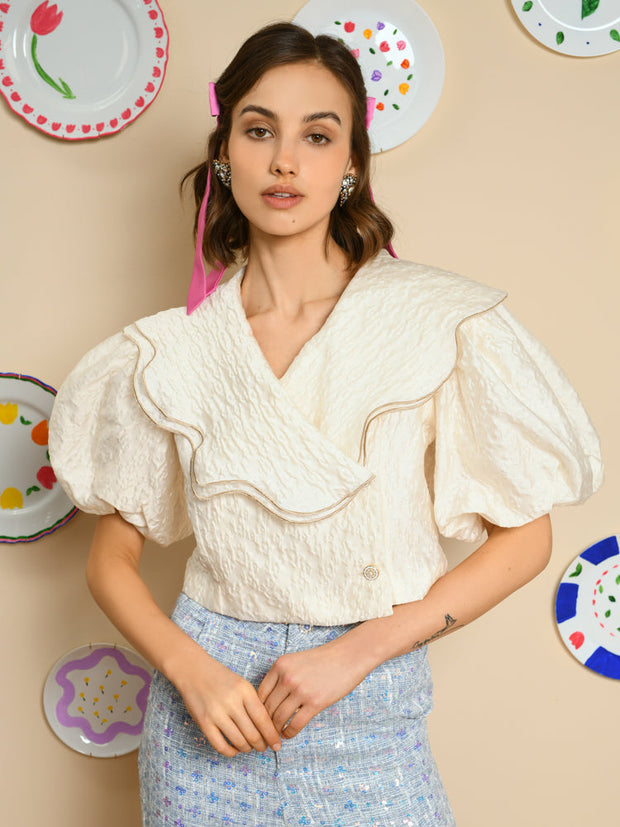 Lisse Jacquard Top