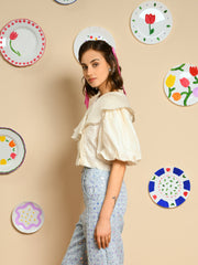 Lisse Jacquard Top