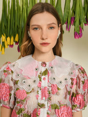 <b>DREAM</b> Tulipa Jacquard Blouse