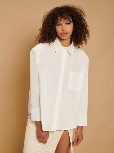 <b>Ghospell</b> Everett Statement Shoulder Shirt