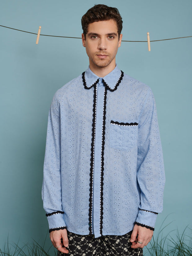 Penny Crochet Trim Shirt