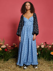 Saddle Floral Maxi Dress