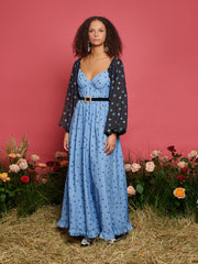 Saddle Floral Maxi Dress