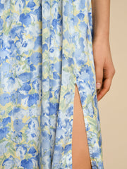 Sky Floral Midi Dress
