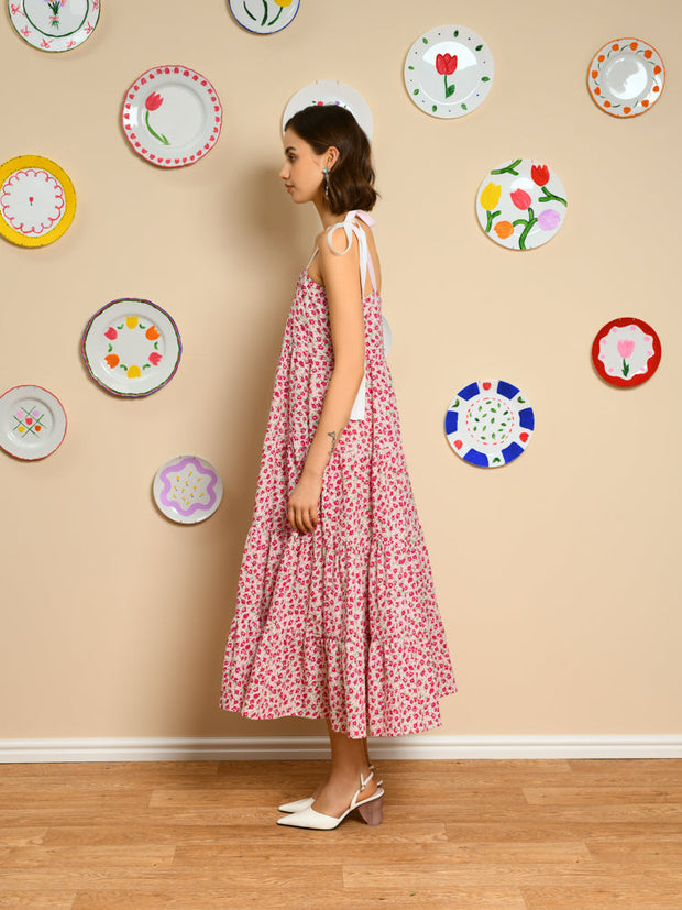Britt Floral Tiered Dress