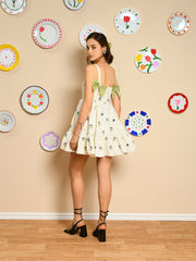Bouquet Jacquard Mini Dress