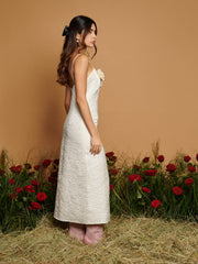 <b>DREAM</b> French Rose Jacquard Dress