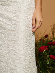 <b>DREAM</b> French Rose Jacquard Dress