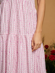 The Gina Dress - Dove Gingham - The Daily Dress