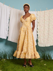 <b>DREAM</b> Lemonade Jacquard Midi Dress