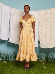 <b>DREAM</b> Lemonade Jacquard Midi Dress