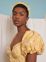 <b>DREAM</b> Lemonade Jacquard Midi Dress