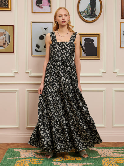 <b>DREAM</b> Rupert Floral Jacquard Maxi Dress