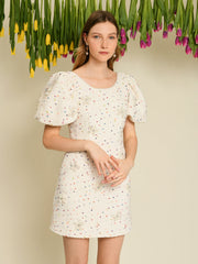 <b>DREAM</b> Blossom Tweed Mini Dress