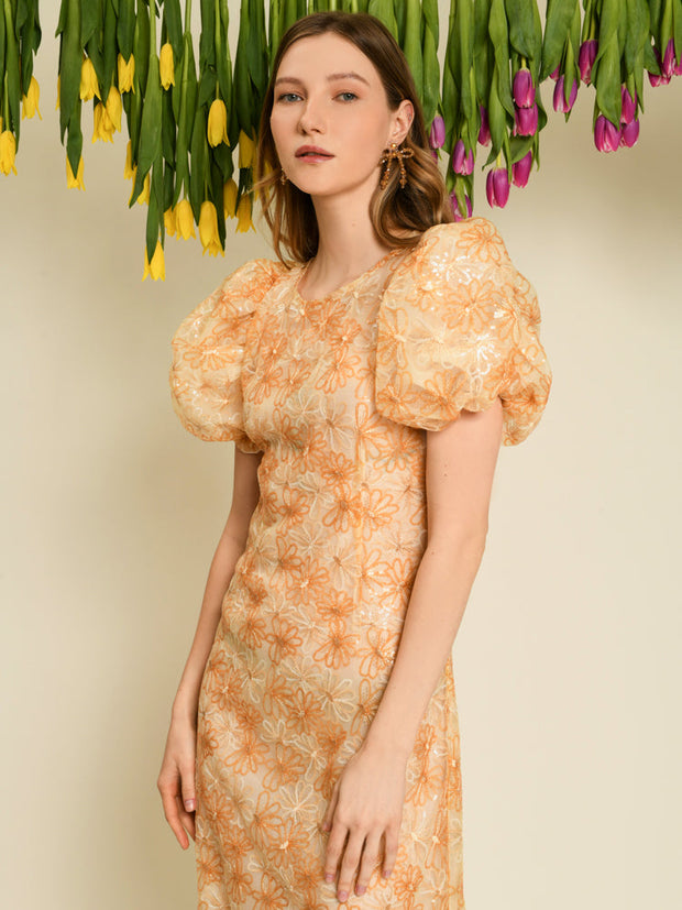 <b>DREAM</b> Garden Sequin Midi Dress