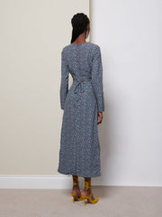 <b>Ghospell</b> Uma Floral Midi Dress