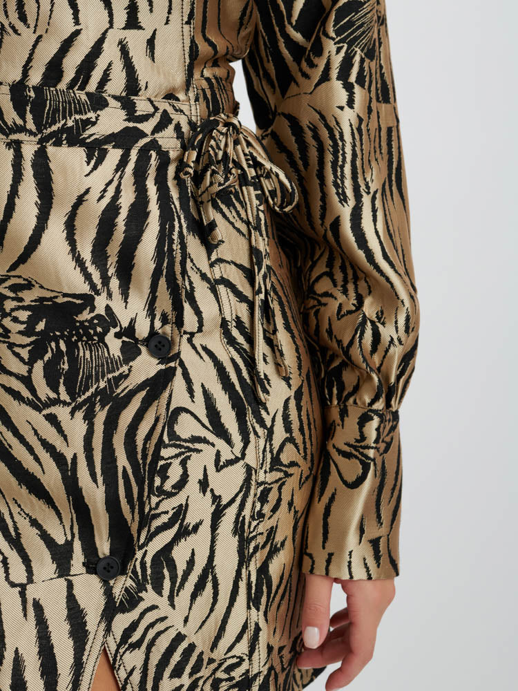 Ghospell Maxine Animal Wrap Dress – Sister Jane