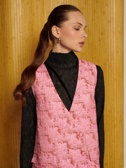 <b>Ghospell</b> Tori Jacquard Mini Dress