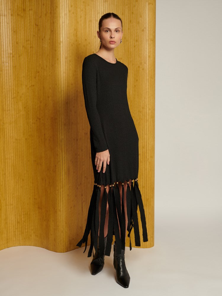 <b> < b> Blake Bead Mini Dress
