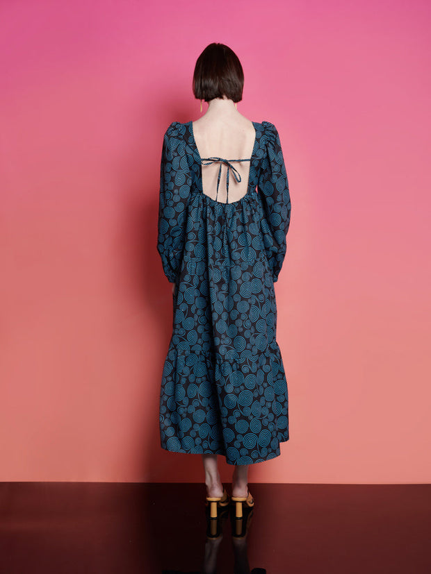 <b>Ghospell</b> Camryn Printed Midi Dress