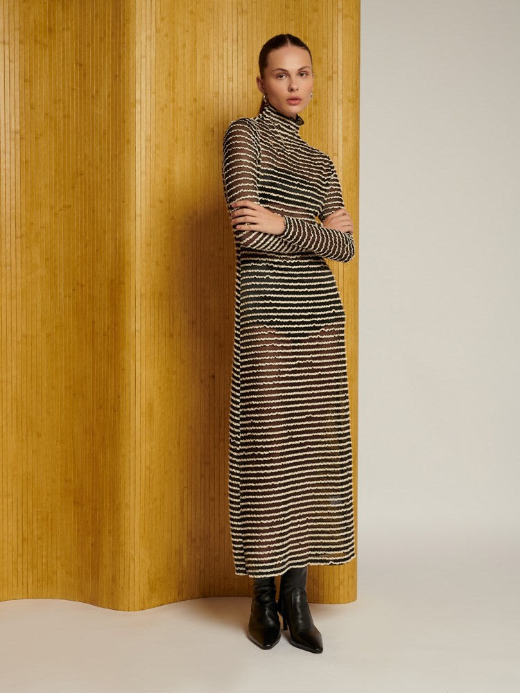 <b> < b> Jemima Stretch Midi Dress