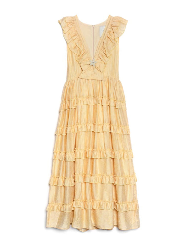 DREAM Apricot Tulip Ruffle Dress Sister Jane