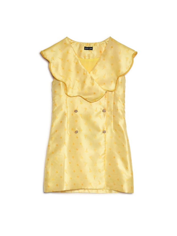 Golden Heart Jacquard Dress
