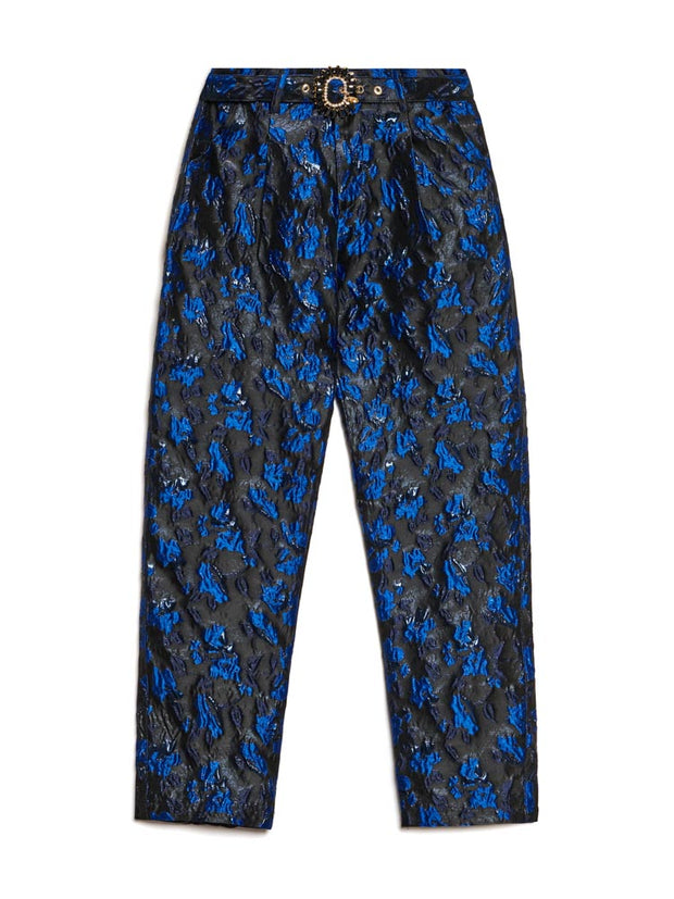 Margot Jacquard Belted Trousers