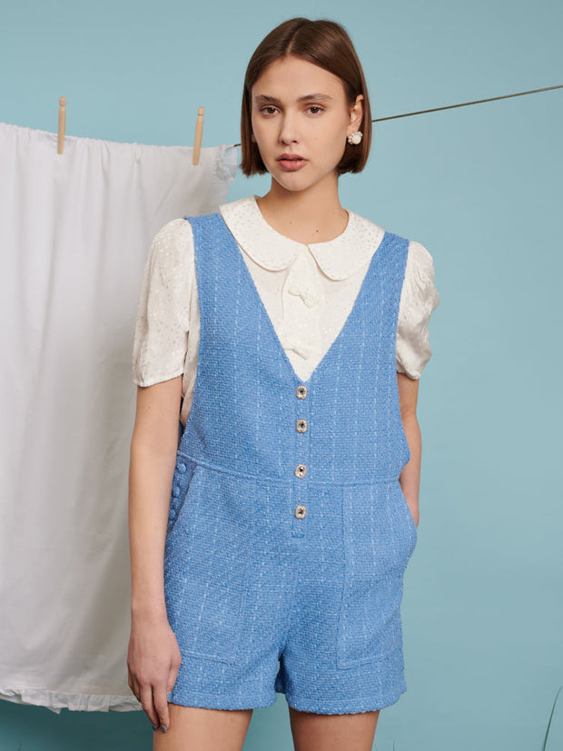 Olivia Tweed Romper