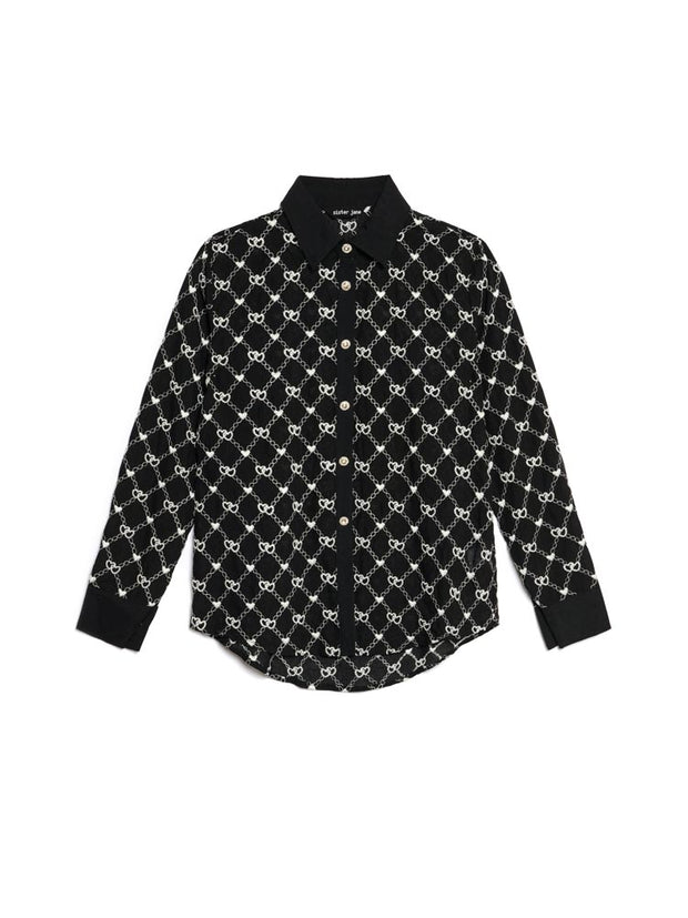 Lattice Heart Shirt