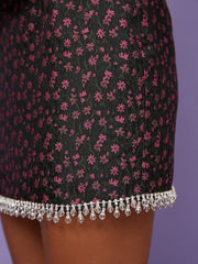 Fantasy Jacquard Beaded Skirt