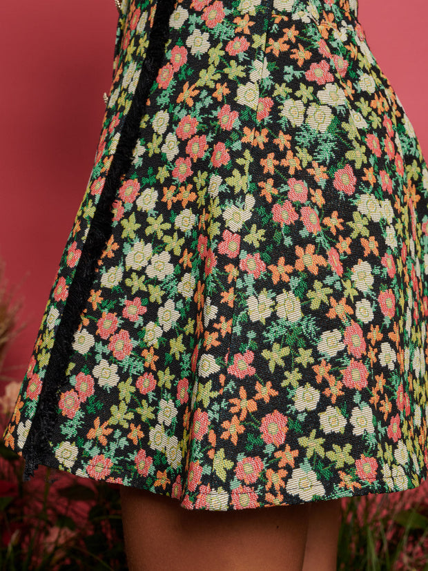 Garden Tapestry Mini Skirt