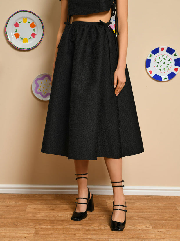 Marian Jacquard Midi Skirt
