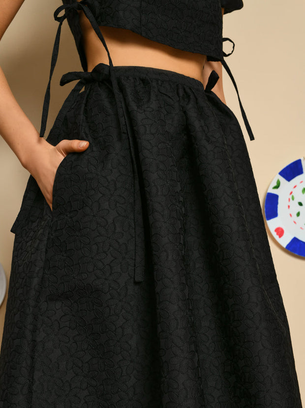 Marian Jacquard Midi Skirt