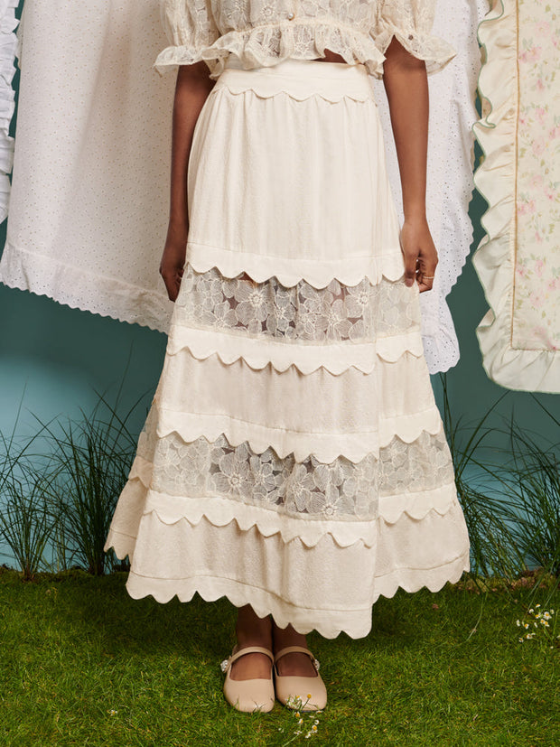 <b>DREAM</b> Wind Chime Midi Skirt
