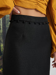 <b>Ghospell</b> Tabitha Button Up Midi Skirt