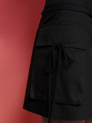 <b>Ghospell</b> Beatrice Cargo Mini Skirt