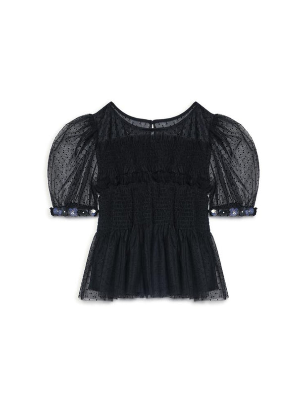 <b>DREAM</b> Sofie Spot Tulle Top
