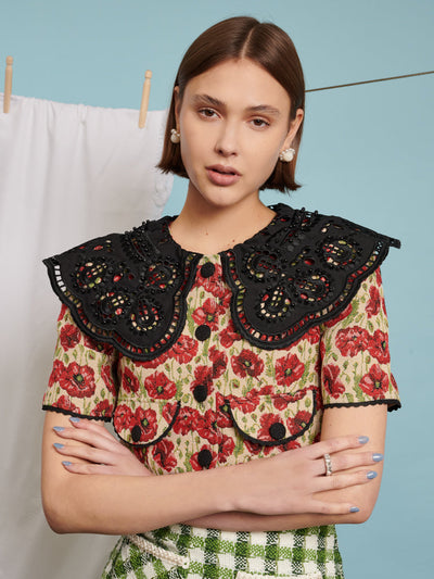 Shirley Poppy Tapestry Top